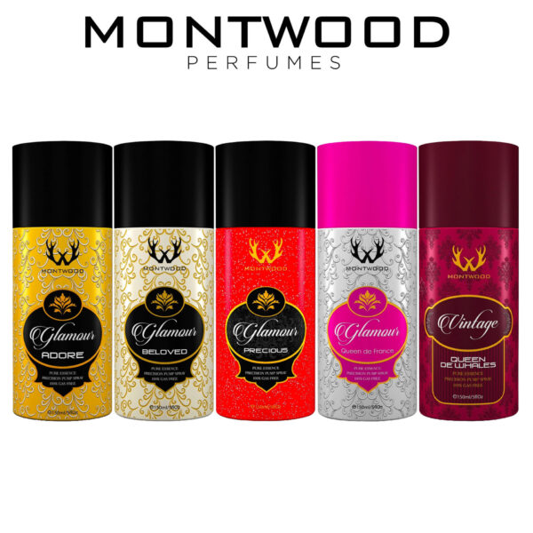 Montwood Glamour Series Perfume Sprays Deal (Pack of 5)