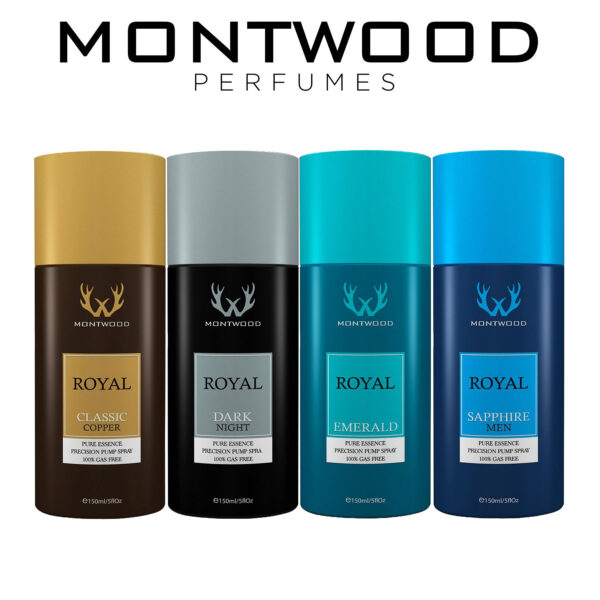 Montwood Royal Series Perfume Sprays Deal (Pack of 4)