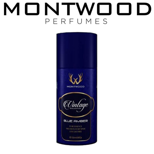 Montwood Vintage Blue Amber Perfume Spray (150ml)